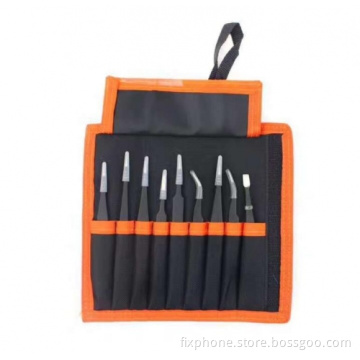 9-IN-1 Tweezers Toolkit Anti-Magnetic Anti-Static Precision Tweezers
